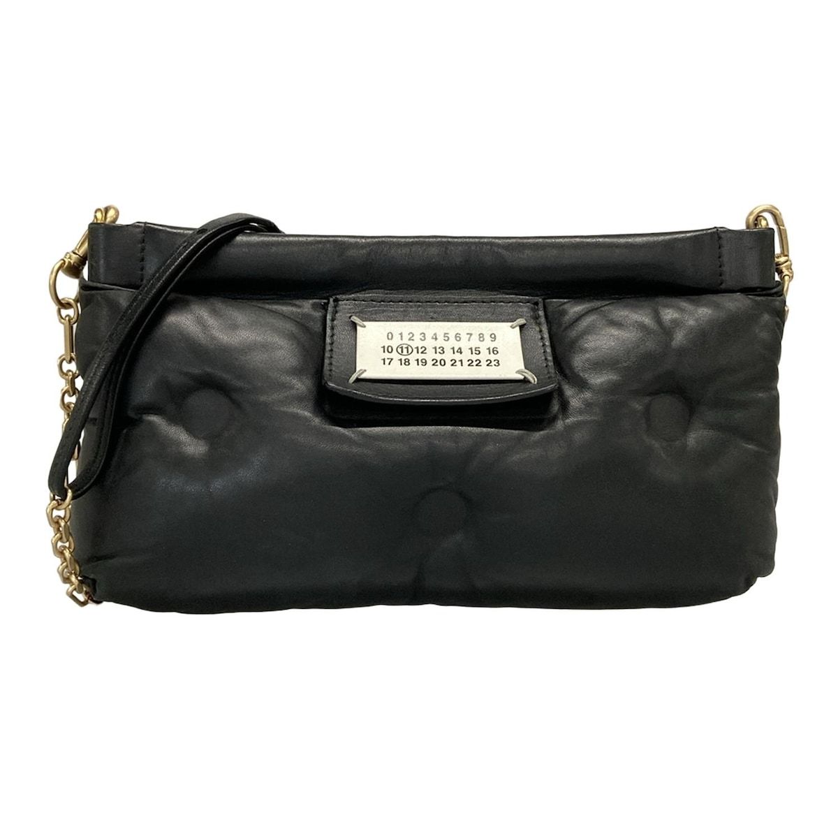 Maison Margiela メゾンマルジェラ ショルダーバッグ グラムスラム S61WF0021 黒 チェーンショルダー レザー