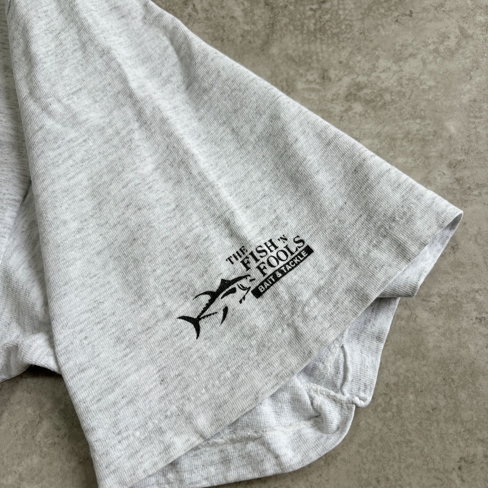 90s Peggy Murray OLD FISHERMEN NEVER DIE Printed T-shirt