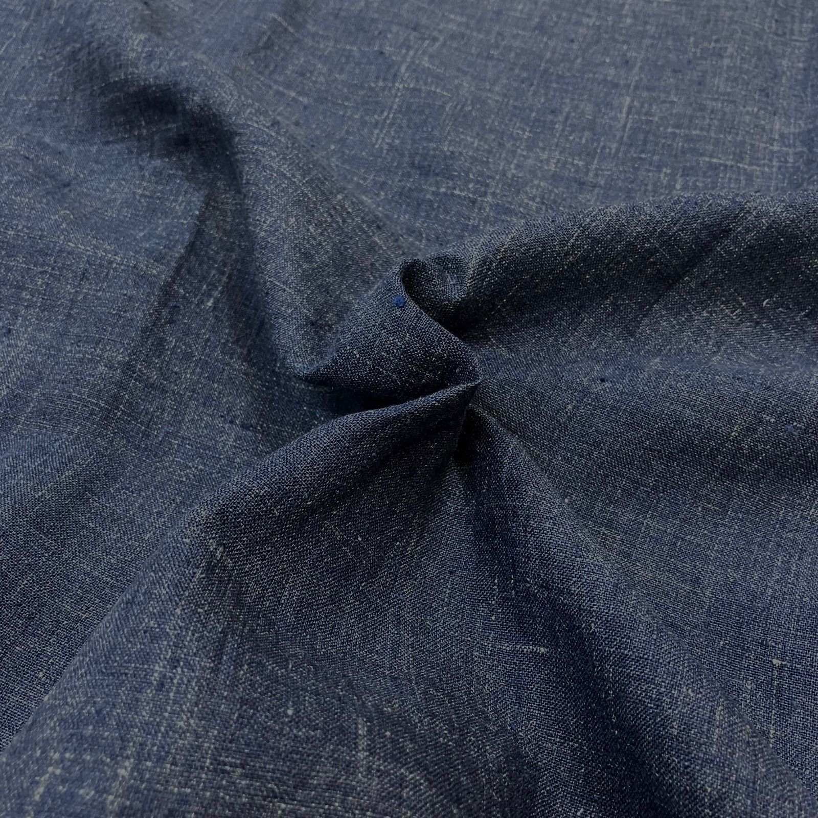 上質リネン生地 ネイビー