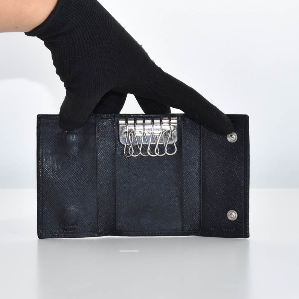 PRADA ネイビー キーケース 中古 PRADA(プラダ) キーケース ブルー｜【公式】カインドオル