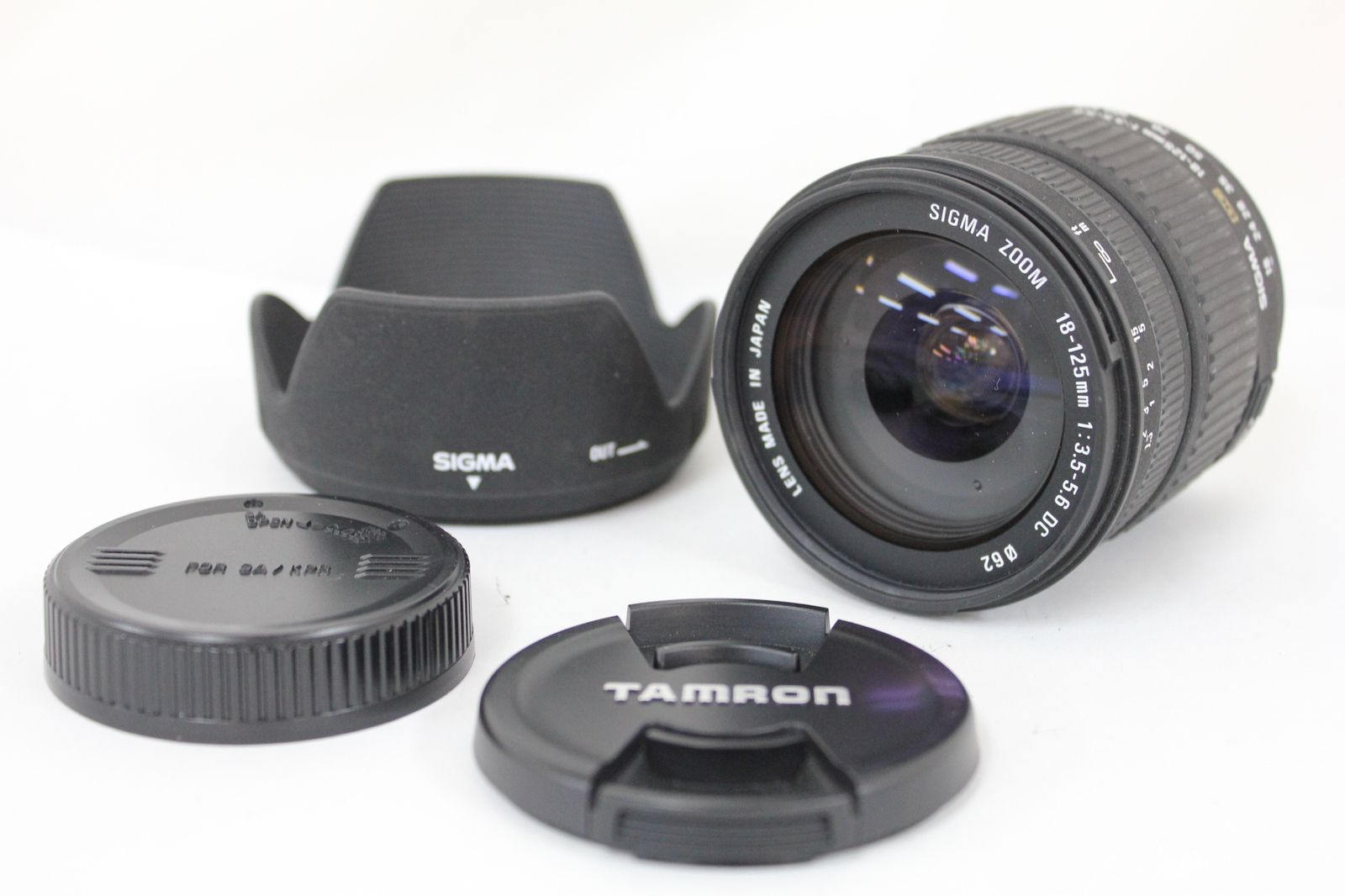 SIGMA DC 18-125mm F3.5-5.6 フード付 光学美品】 シグマ Sigma Zoom 18-125mm F3.5-5.6 DC フード 前後