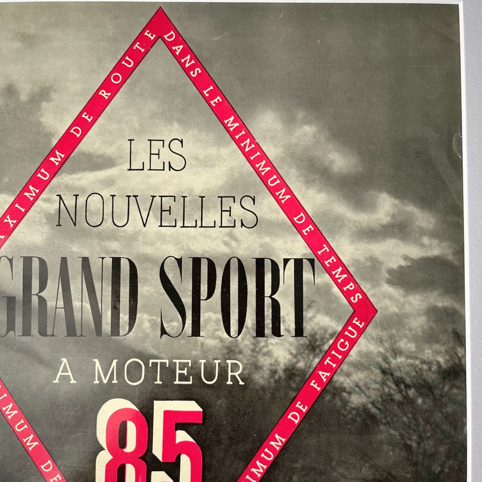 1935 広告＞RENAULT ルノー ポスター ヴィンテージ ビンテージ アート