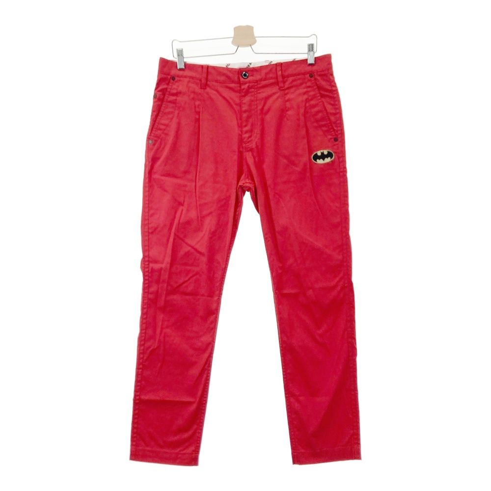 サイズ：5 MASTER BUNNY EDITION マスターバニーエディション ×BATMAN ストレッチパンツ レッド系 [240101522833] ゴルフウェア メンズ ストスト