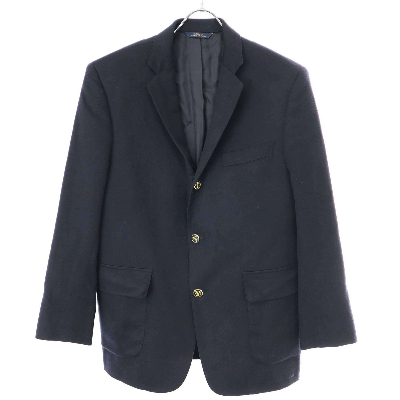 Brooks Brothers ブルックス ブラザーズ 1818  カシミヤ3Bテーラードジャケット 1818 ネイビー 40S