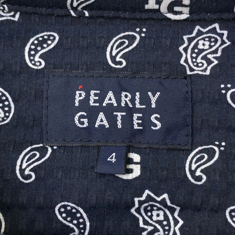 【新品未使用】PEARLY GATES ゴルフポロシャツ サイズ4 サイズ：4 PEARLY GATES パーリーゲイツ シアサッカー 半袖