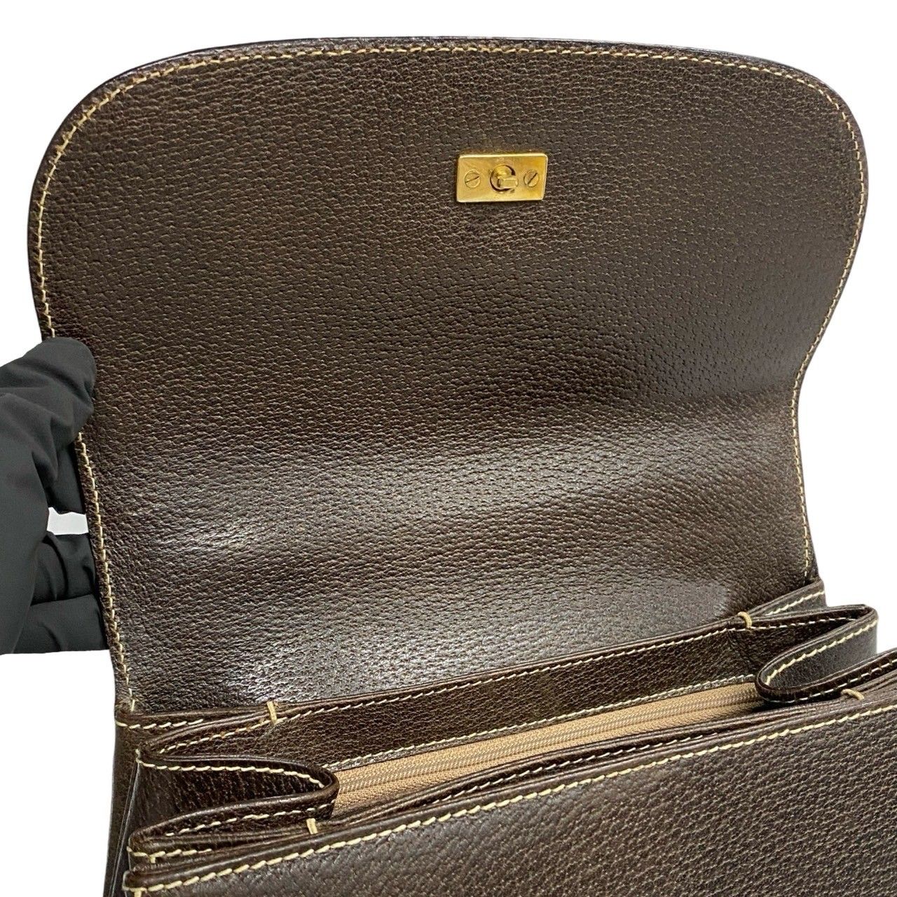 極 美品 GUCCI グッチ オールドグッチ ヴィンテージ バンブー レザー