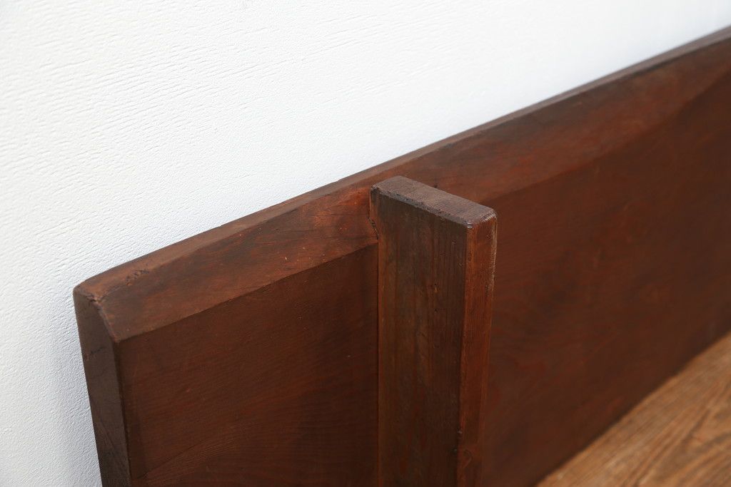 アンティーク 一枚板 ローテーブル 裁ち台 無垢材 テレビ台 ローボード ④ ☆事前問合せ必須☆ 裁ち板 和製アンティーク 極厚 一枚板 ローボード