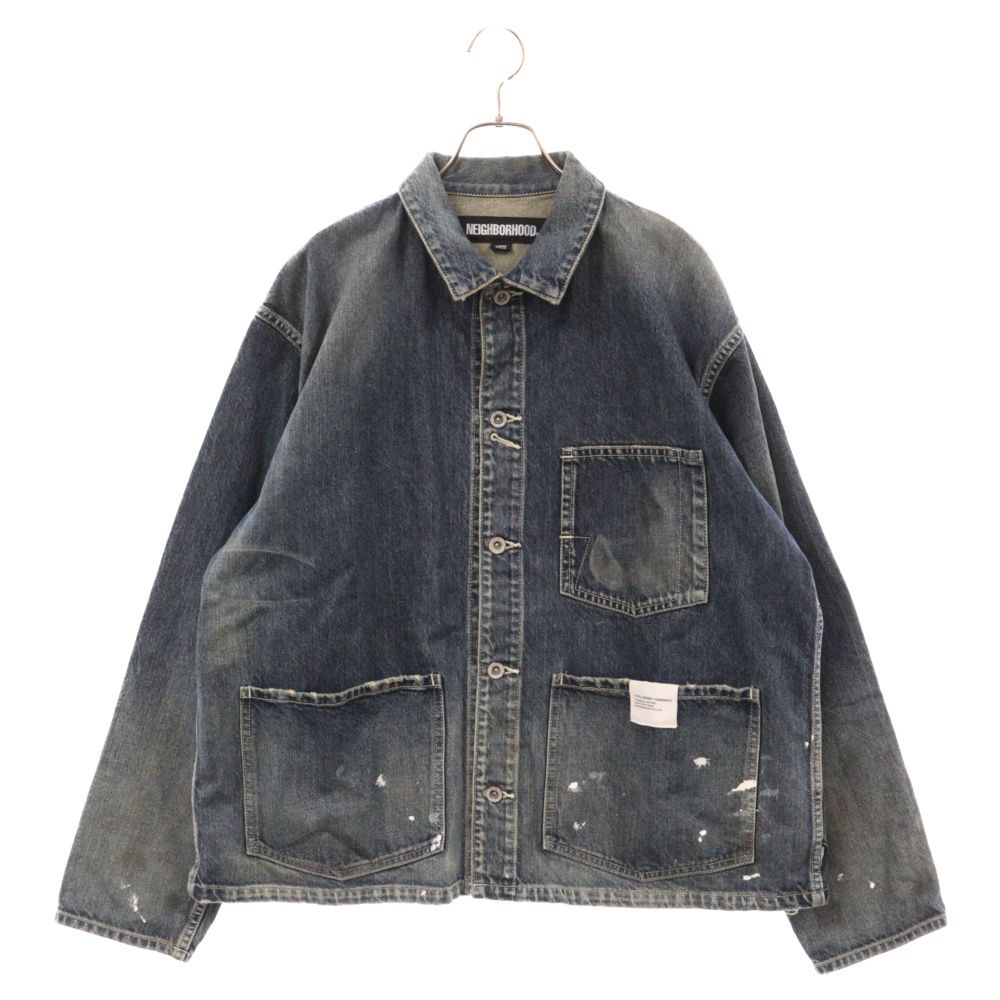 NEIGHBORHOOD (ネイバーフッド) 23AW WASHED SHORT COVERALL ウォッシュドショートカバーオール デニムジャケット  インディゴ 232XBNH-JKM03 - メルカリ