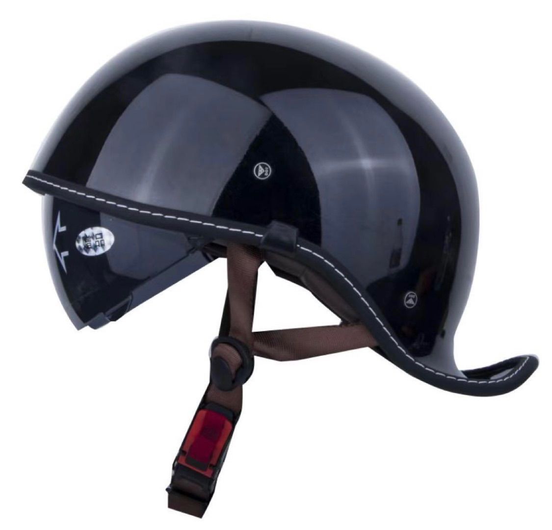 内蔵レンズハーレー トレロヘルメット ハーフヘルメット半キャップ ダックテール 内蔵レンズハーレー トレロヘルメット ハーフヘルメット半