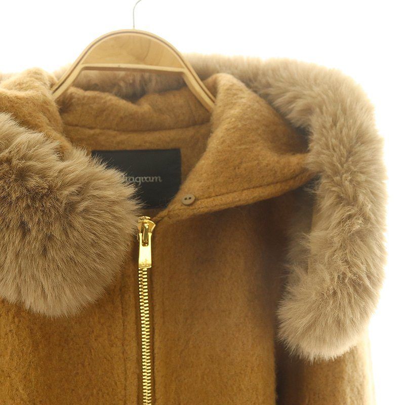 グレースコンチネンタル　Diagram モヘア　シャギーオーバージャケット 美品 グレースコンチネンタル Diagram モヘア シャギーオーバージャケット