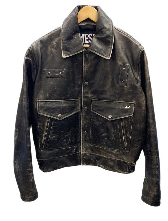 ディーゼル DIESEL L-MUDDY leather jacket 0CFAK 9XX レザー