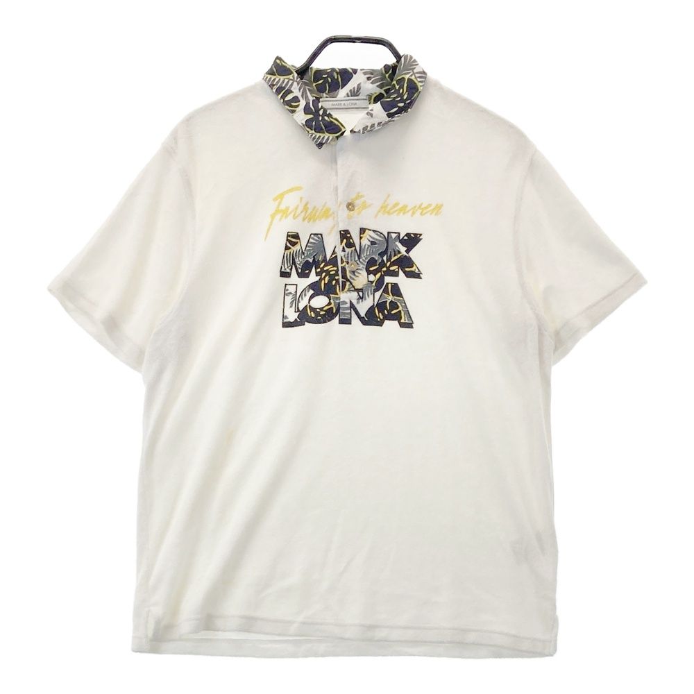 サイズ：L MARK&LONA マークアンドロナ パイル地 半袖ポロシャツ