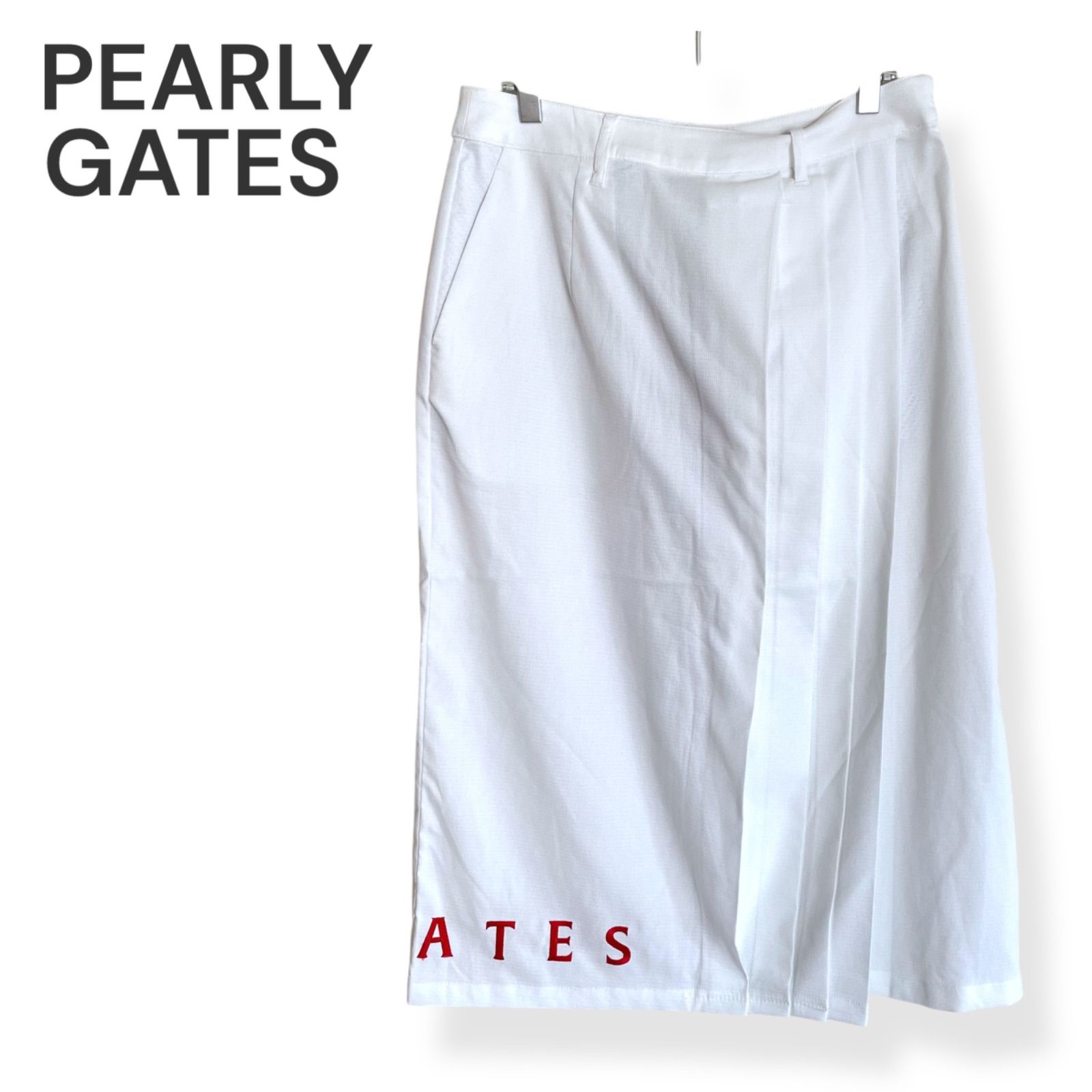 PEARLY GATES パーリーゲイツ ホワイト プリーツスカート サイズ