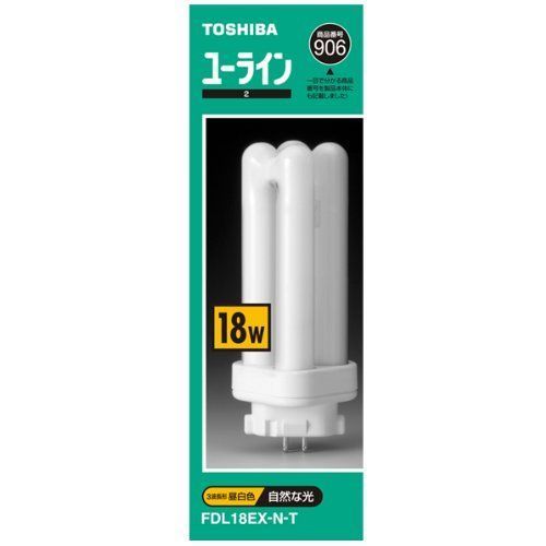 【新品】 東芝 コンパクト形蛍光ランプ18形・昼白色ユーライン2 FDL18EXN-T wwzq1cm