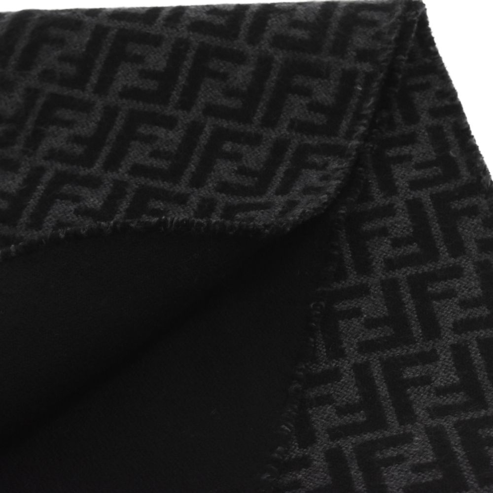 FENDI (フェンディ) FF Logo Zucca Wool Stole FX5366 A4Z4