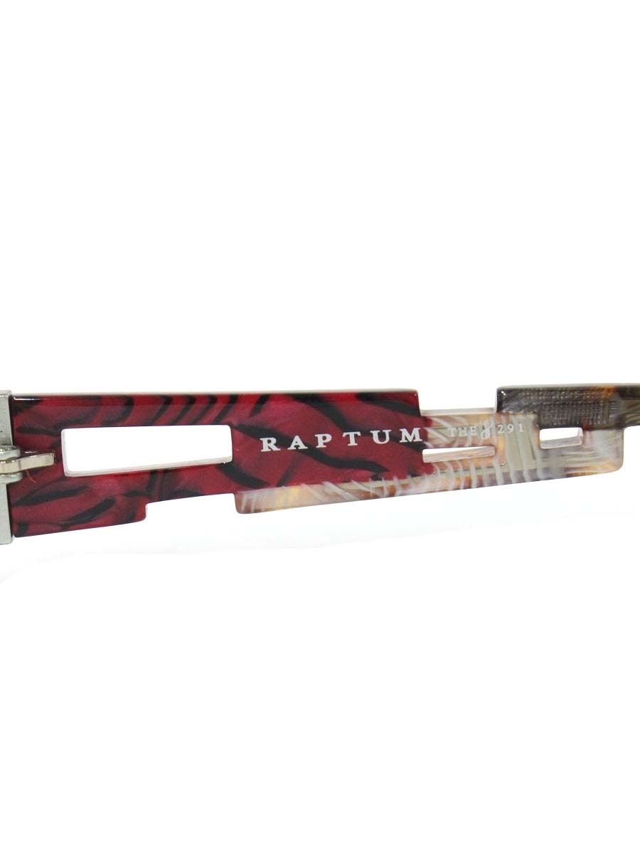 ザ291 R408-4 メガネ グレー/マルチカラー メタルフレーム ハーフリム  