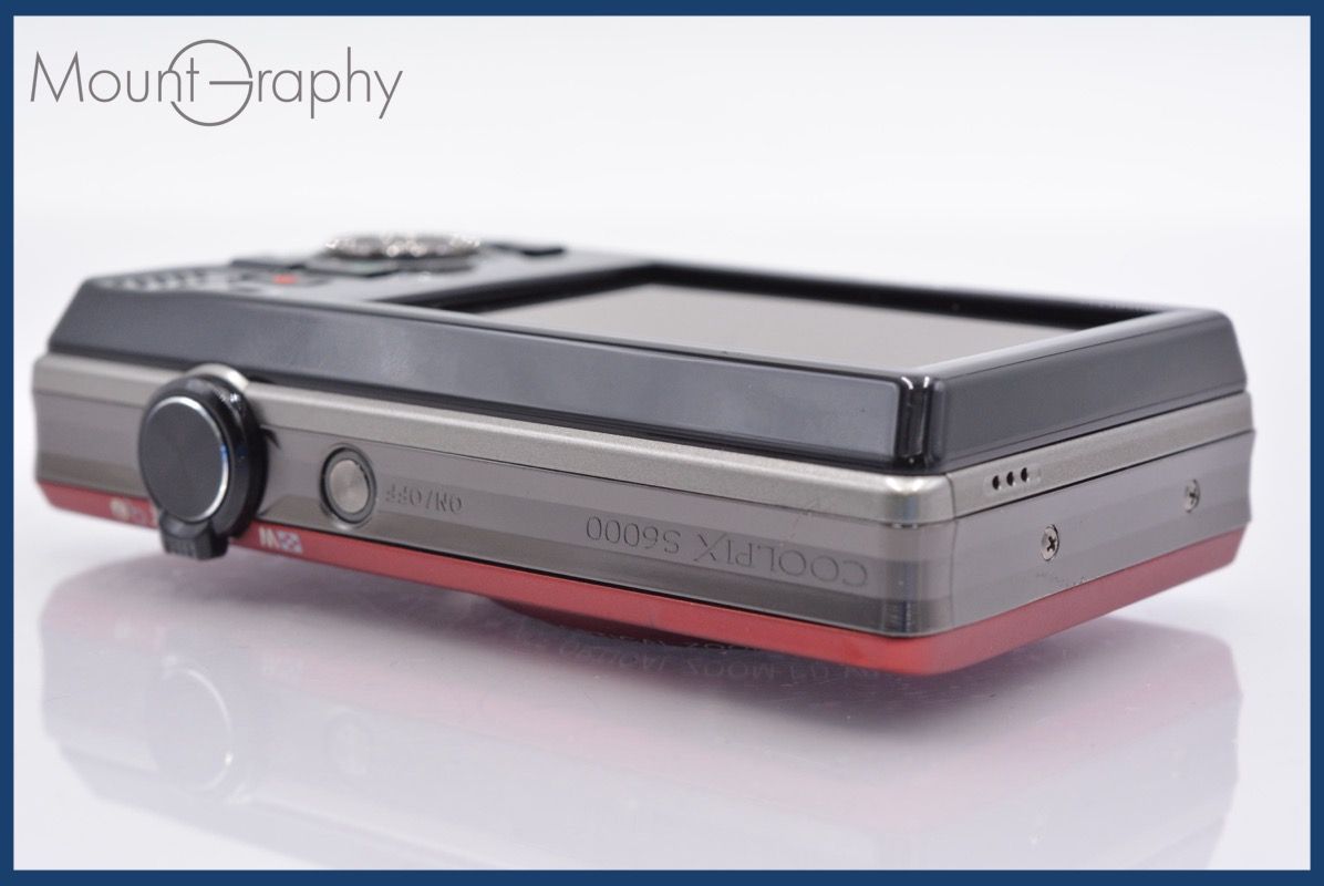 ☆動作品☆Nikon ニコン coolpix S6000 レッド 軽量ボディ