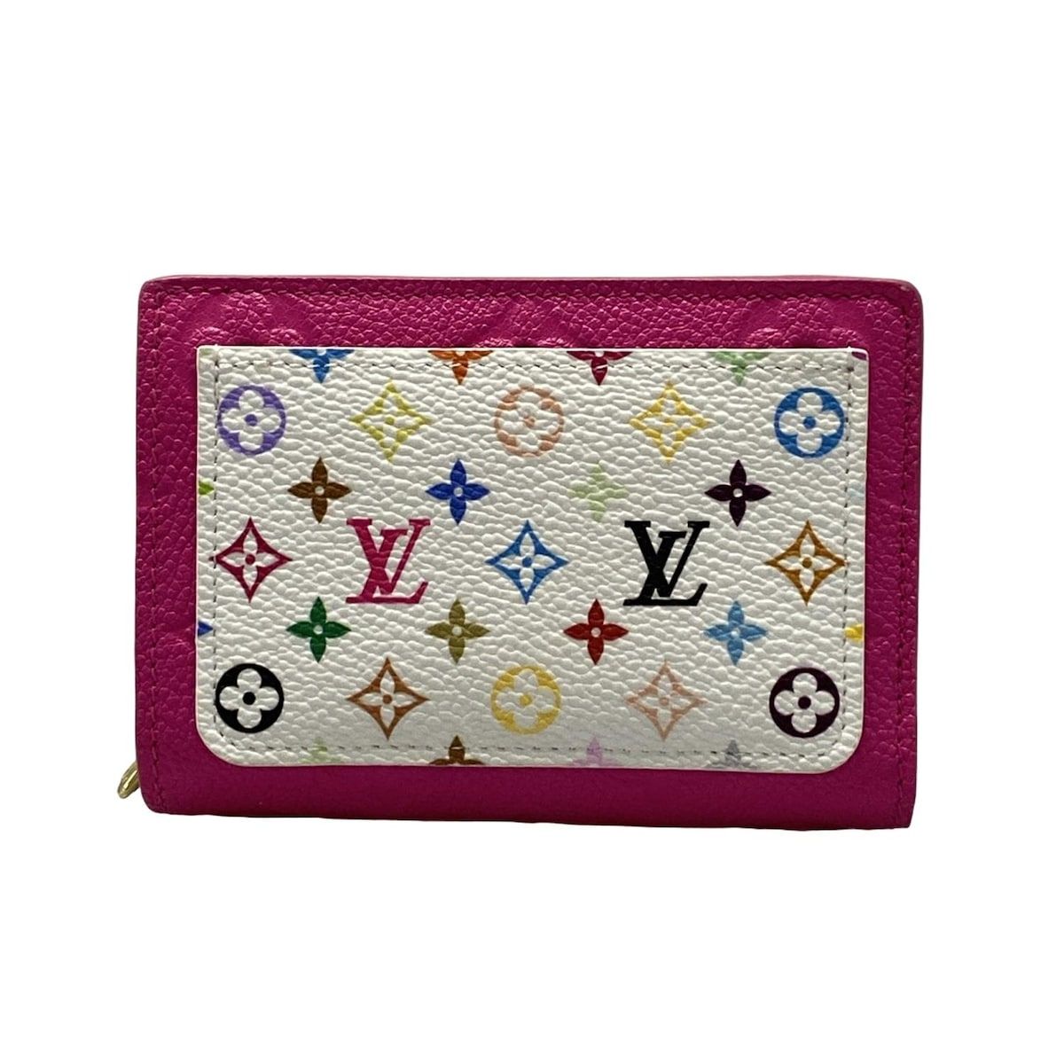 LV ルイヴィトン モノグラム アンプラント ポルトフォイユ キュリユーズ コンパクト 三つ折り財布 M60568 ノワール 福井県質屋の質セブン ルイヴィトン 2つ折り財布 モノグラム・アンプラント美品 LV×TM