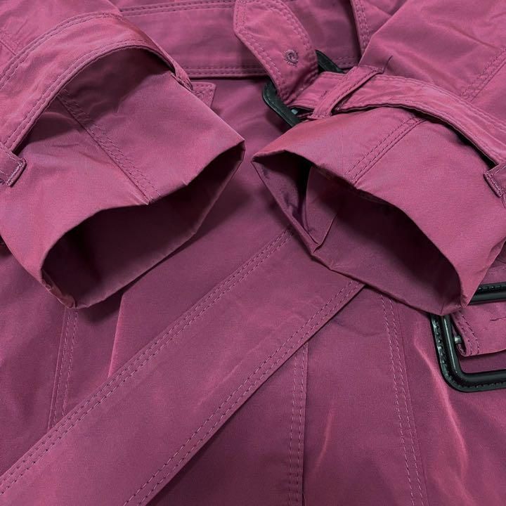 BURBERRY　バーバリー　レインコート　ナイロントレンチコート　パープル BURBERRY バーバリー レインコート ナイロントレンチコート