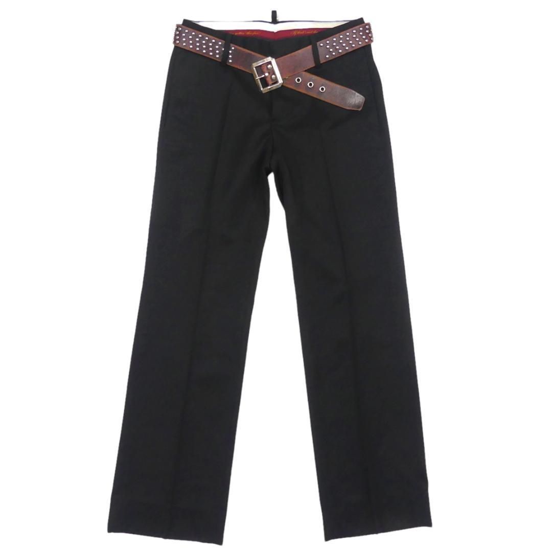 イタリア製 DSQUARED2 ディースクエアード パンツ メンズ黒NR2598