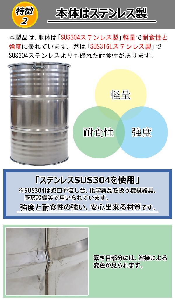 ドラム缶 オープンタイプ 亜鉛メッキ缶 蓋あり