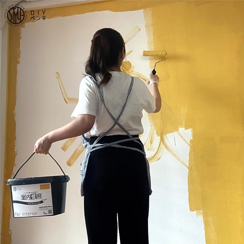 ニッペ ペンキ 塗料 STYLE DIYペンキ マットフィニッシュ 室内壁用 4kg