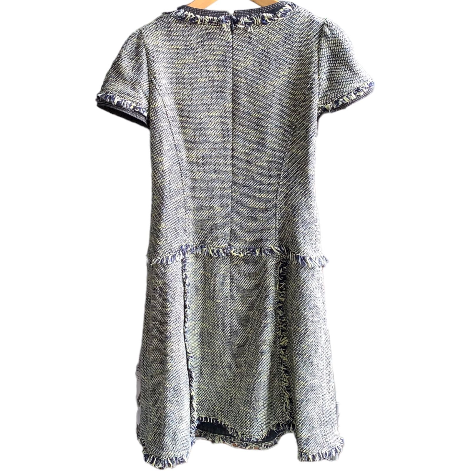 M'S GRACY ツイードワンピース 膝丈ワンピース38M エムズグレイシー エムズグレイシー M'S GRACY 38 M ツイード ワンピース ひざ丈