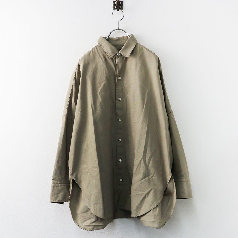 美品 2023SS プラージュ Plage Oxford Long シャツ/ベージュ