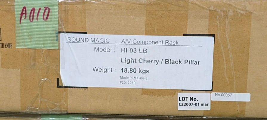 B級品 Sound Magic サウンドマジック オーディオラック Hi03 Premium シリーズ MDF棚板3段 選べる支柱 ブラック シルバー Hi03BB Hi03BS Hi03DB Hi03DS Hi03LB Hi03LS MNTC_COM_AU