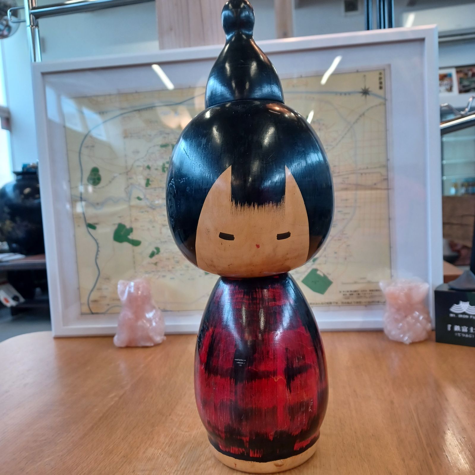 こけし 石原日出男作 石原日出男作 創作こけし 二つセット 美術品