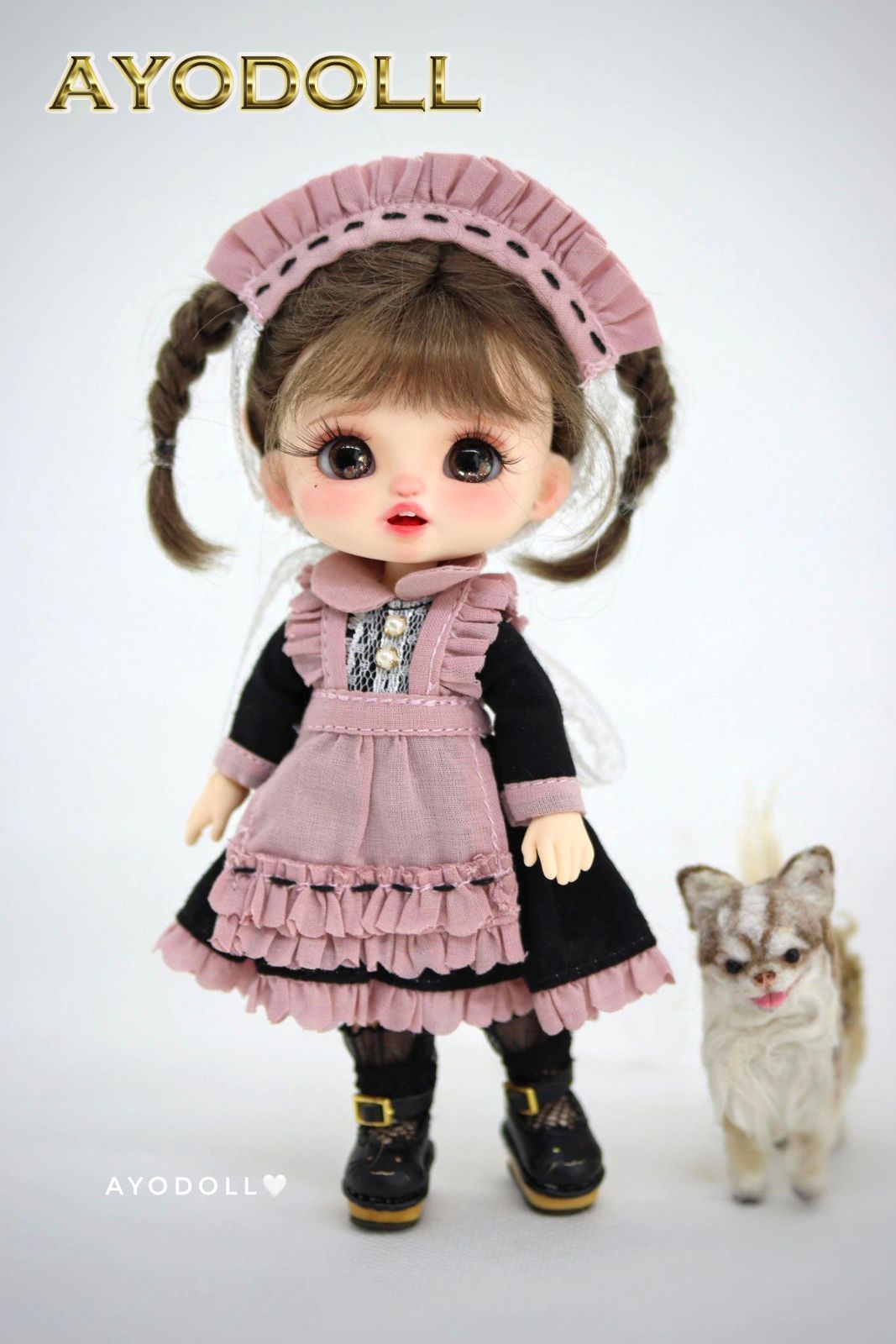 【AYODOLL公式】ドール用メイドコスプレ2点セット