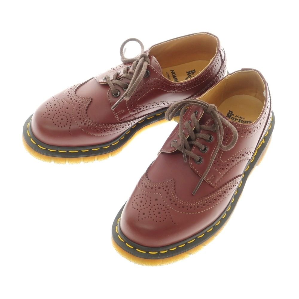 コムデギャルソン オムドゥ COMME des GARCONS HOMME DEUX × Dr.Martens FREDERICO ウイングチップ シューズ バーガンディ サイズUK6 メンズ