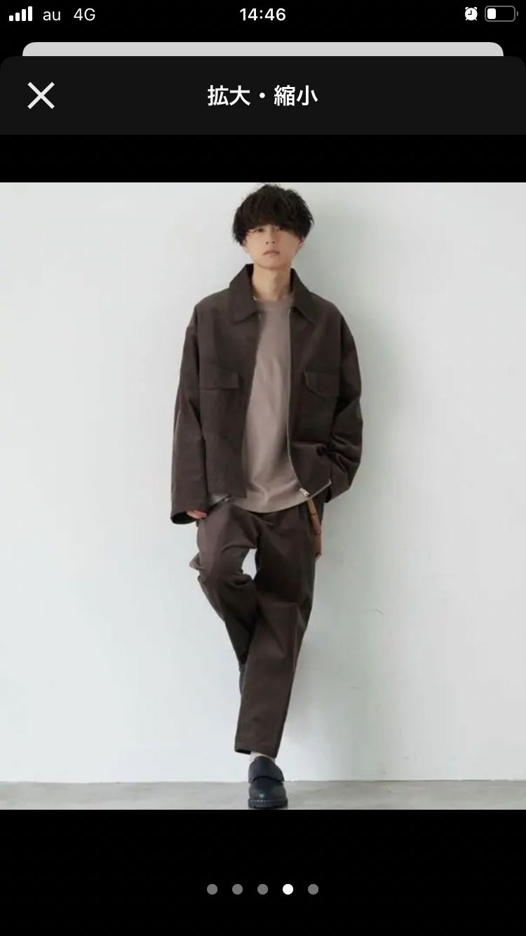 RAYON 11W CORDUROY ZIP OUTER SET-UP M - メルカリ