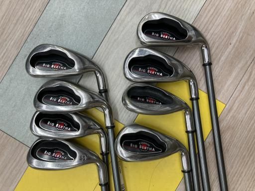 キャロウェイ BIG BERTHA IRONS 2004 8S アイアンセット IR JV 55 60i B-Series フレックスR メンズ 男性用 右利き 右用 Dランク ゴルフクラブ
