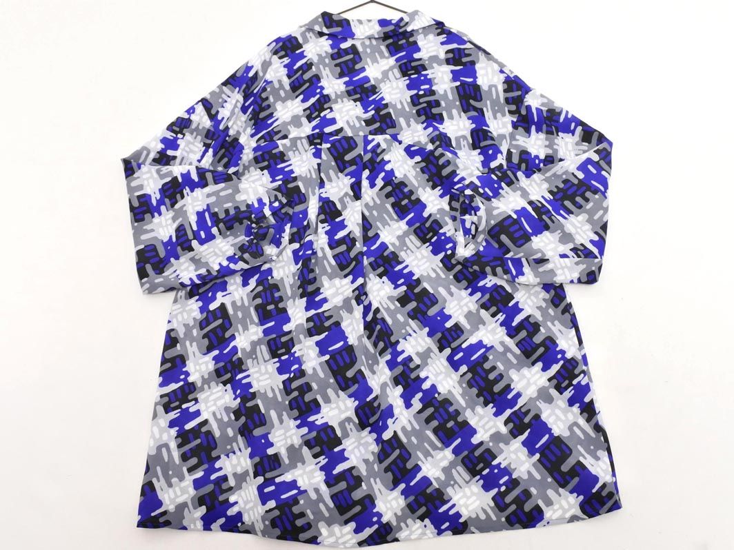 ☆ EVEX by KRIZIA クリッツィア 大きめ ジャケット ツィード × リアルレザー サイズ 46 ☆ EVEX by KRIZIA エヴェックスバイクリツィア 大きいサイズ ニット