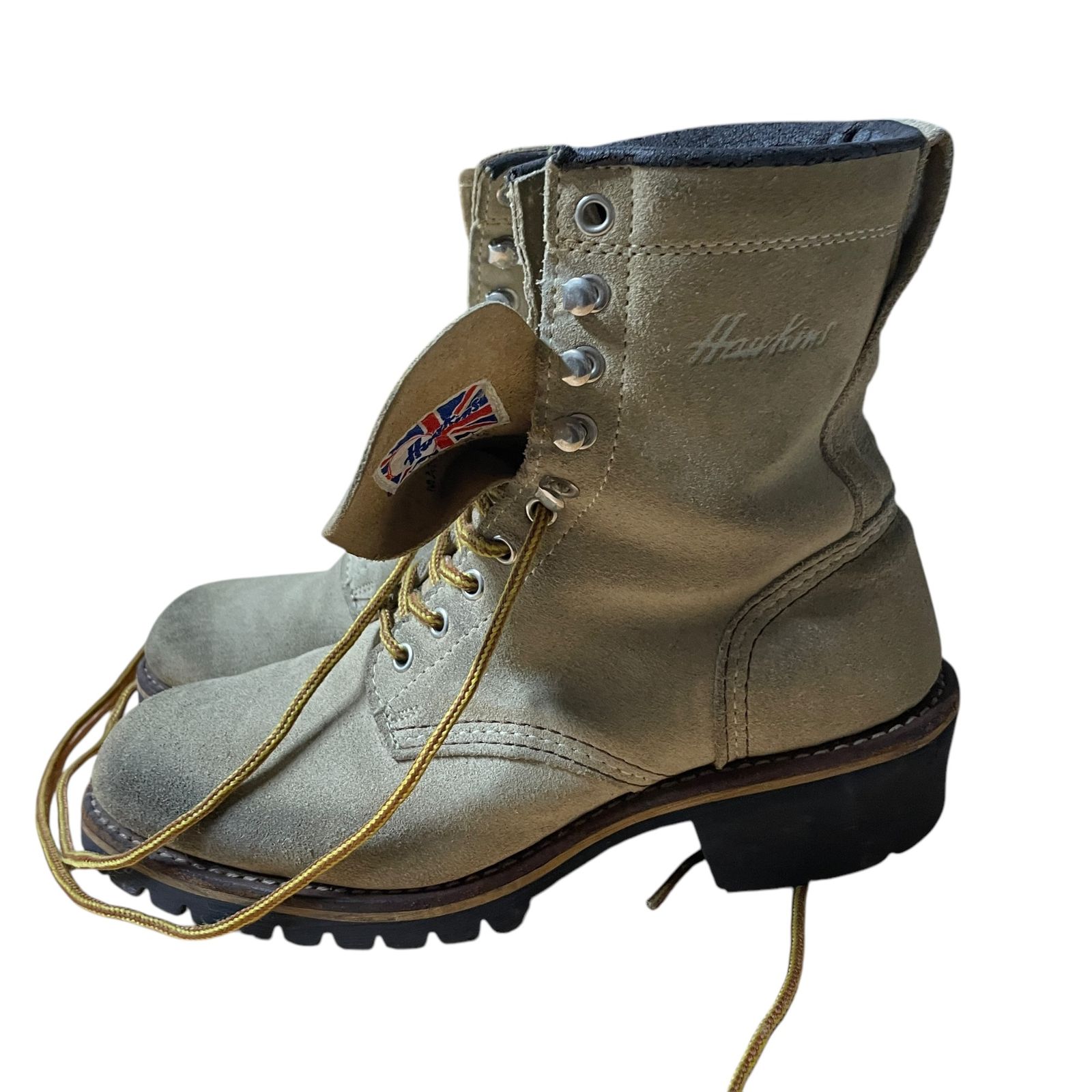◇中古品◇ Hawkins ホーキンス スエードブーツ レースアップ
