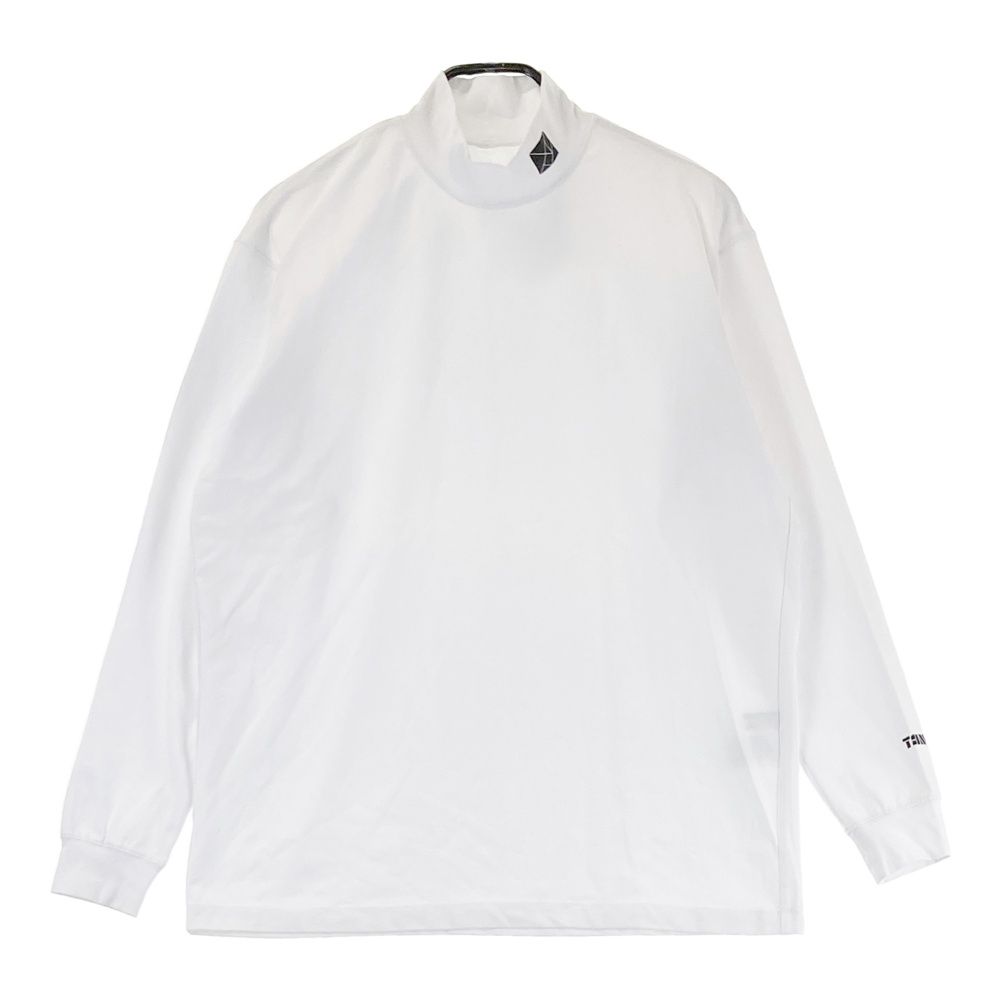 サイズ：M TANGRAM　タングラム  ハイネック 長袖Tシャツ  ホワイト系 [240101487117] ゴルフウェア メンズ ストスト サイズ：M TANGRAM タングラム ハイネック 長袖Tシャツ ホワイト