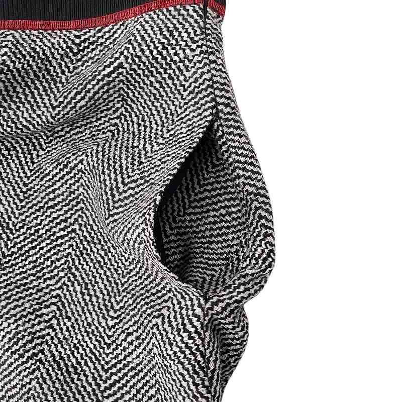 フェンディ FENDI MCMXXV ニット スカート フレア ウール シルク 総柄 