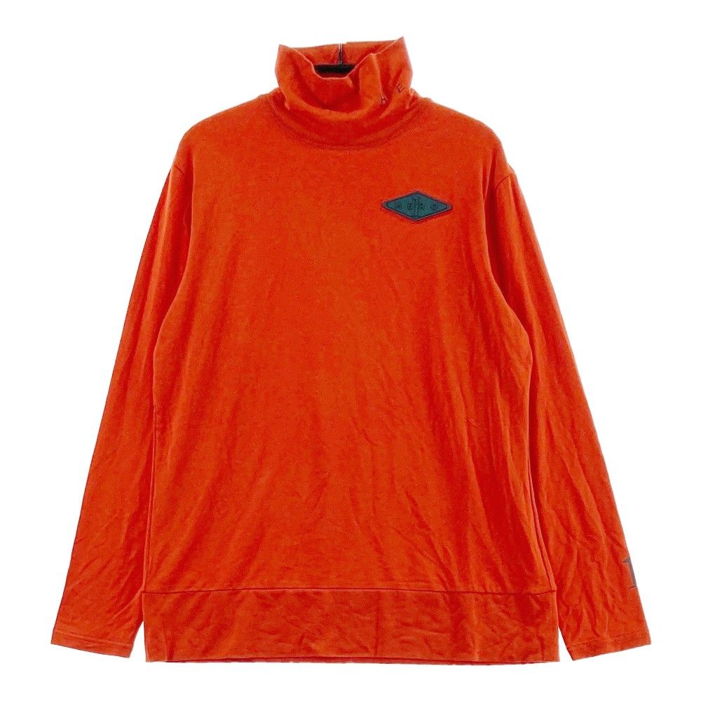 サイズ：S HERG1　エルグワン  ハイネック 長袖Tシャツ  オレンジ系 [240101477533] ゴルフウェア メンズ ストスト サイズ：S HERG1 エルグワン ハイネック 長袖Tシャツ オレンジ系