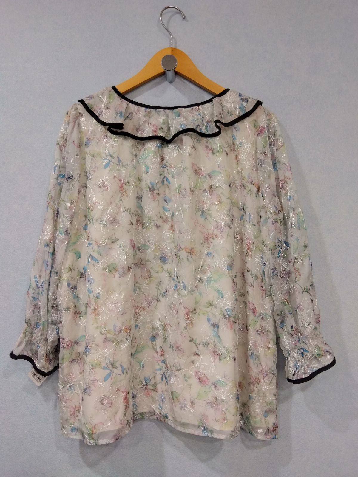 ローズティアラ　パネルプリントブラウス　46 ローズティアラ パネルプリントブラウス 46 Rose Tiara