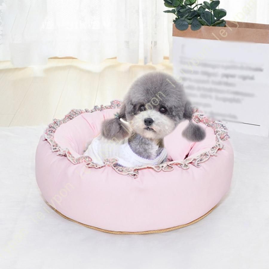 ペットクッション 猫 犬 ベッド ペットベッド 冬 ふわふわ 滑り止め 丸洗い ペットソファ 丸型 中小型犬用 マット ペット用ベッド 柔らか 丈夫 通年用