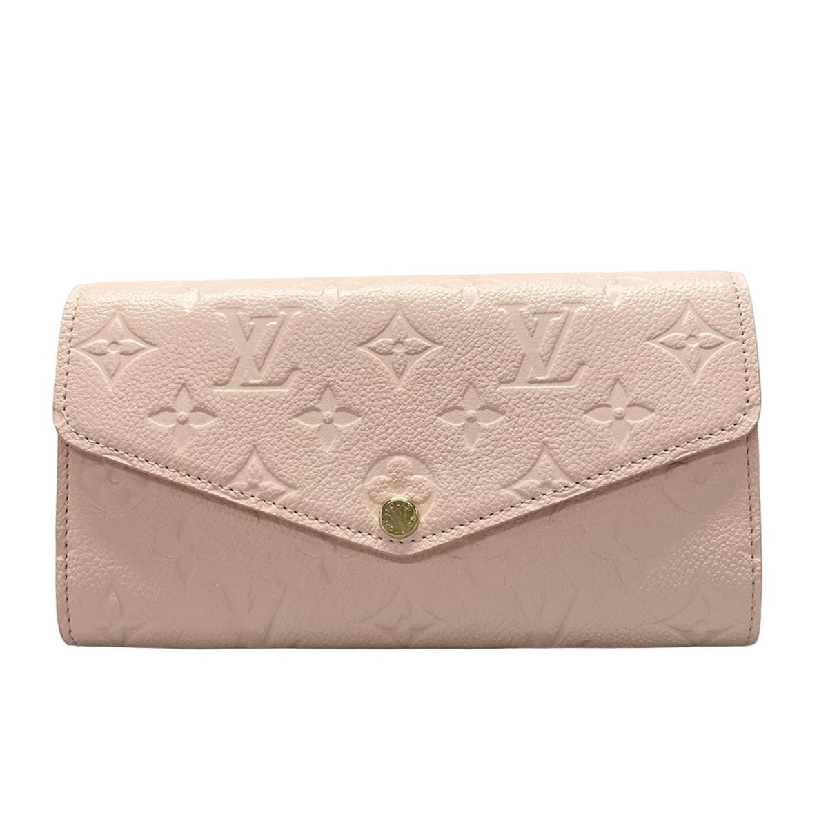 LOUIS VUITTON ルイヴィトン 長財布 モノグラム アンプラント ポルトフォイユサラ M83443 ピンクオパール レザー 牛革