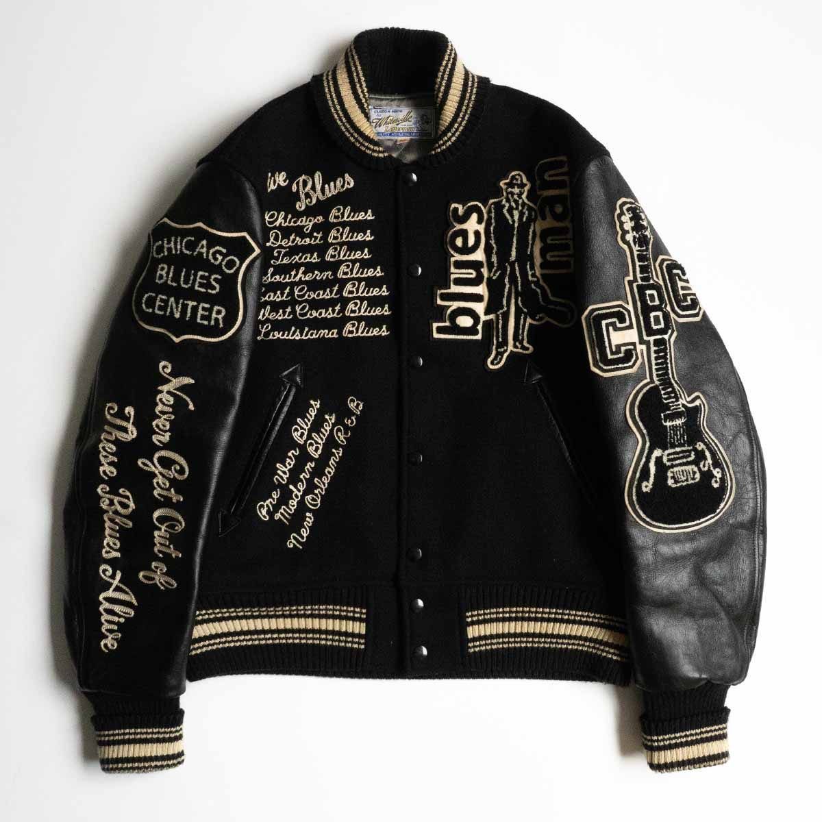 【miyaginyk。美品】ホワイツビル　スタジャン　GOOD 袖レザー 美品】ホワイツビル スタジャン GOOD 袖レザー ホワイツビル