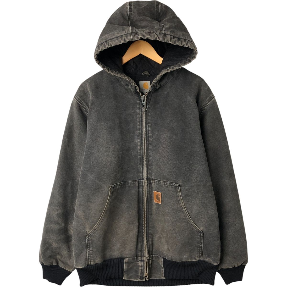 古着 カーハート Carhartt アクティブジャケット ダックフルジップパーカー メンズL相当|eaa549540