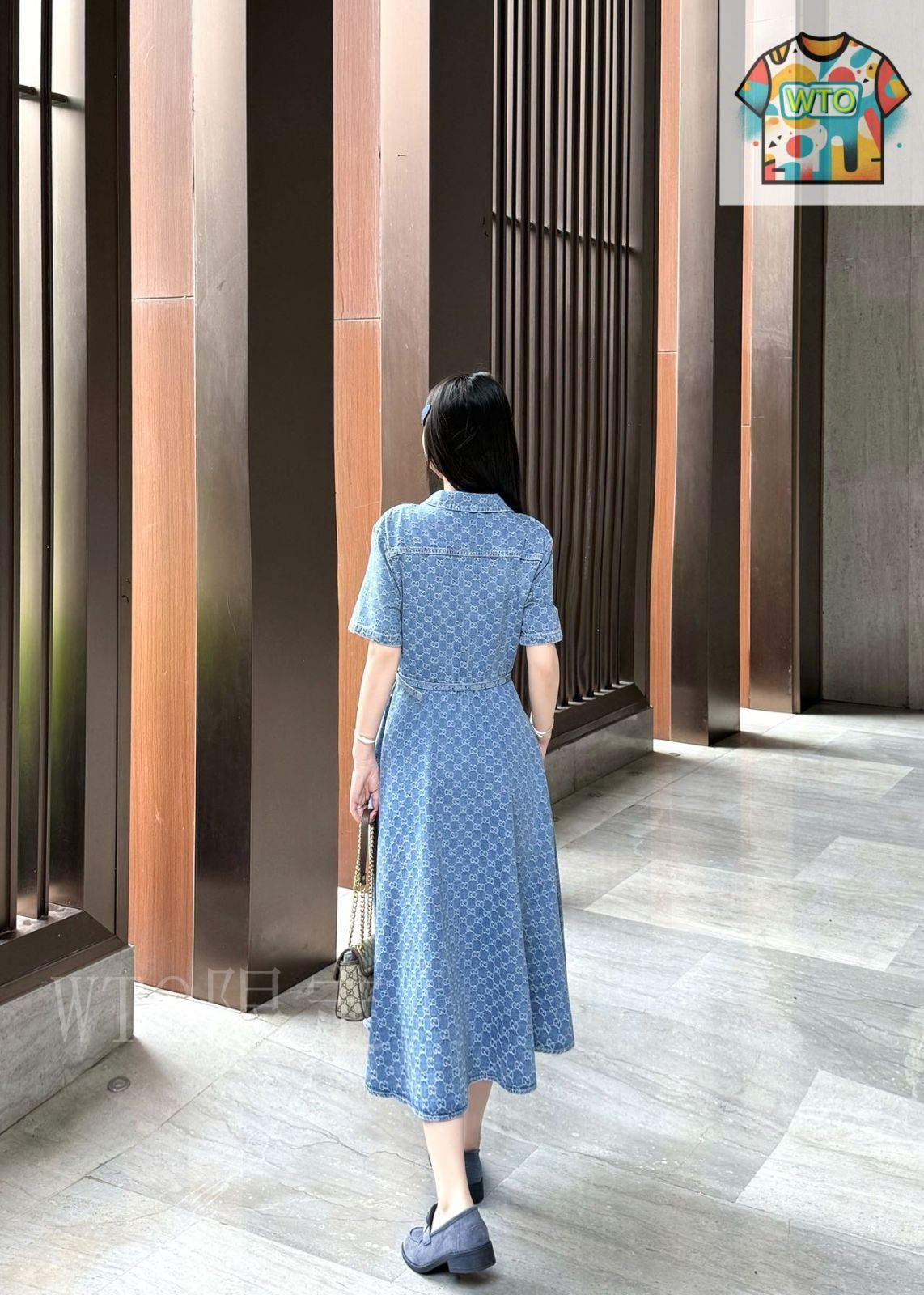 GUCCI グッチ ワンピース 今日WTO】Gucci グッチ 新作デニムワンピース-GP89 - メルカリ