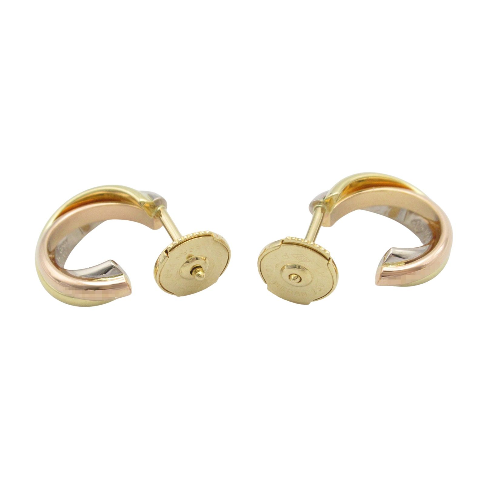 ＊新品未使用＊ Cartier ゴールド ピアス(片耳用) カルティエ CARTIER ピアス トリニティピアス K18（イエロー