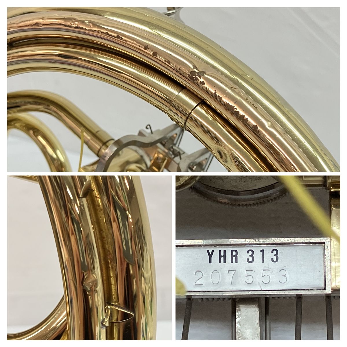 YAMAHA YHR313 フレンチホルン 大きな凹み有り ハードケース