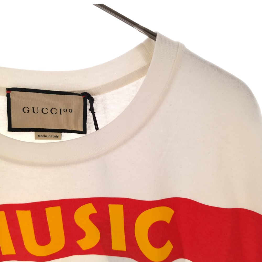 GUCCI (グッチ) Music Is Mine Front Logo Tee ミュージックイズマイン