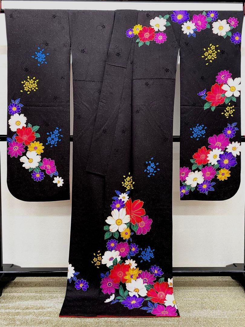 振袖 豪華 金駒 銀通し 身丈 174cm 撥水加工済 - メルカリ