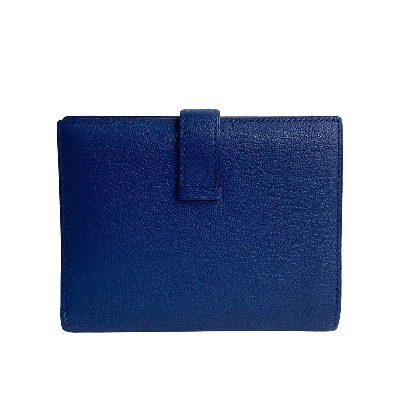 HERMES ベアン コンパクト シェーブル ブルーアトール 財布 A刻印